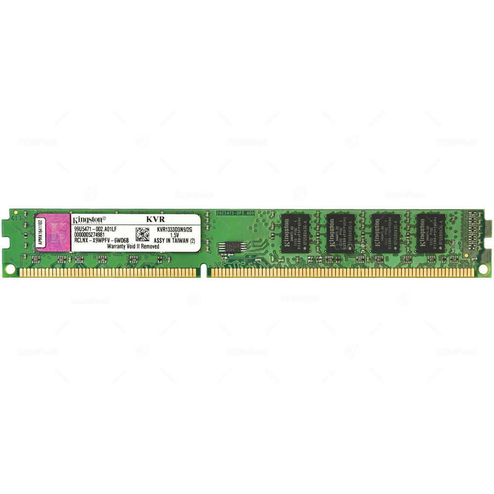 KVR1333D3N9-2G KINGSTON MEMORY 2GB 2RX8 PC3 10600R LOW PROFILE DDR3 KVR1333D3N9-2G KVR1333D3N9/2G KVR1333D3N9/2G